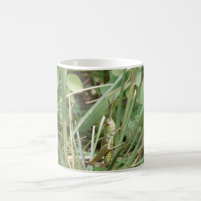 Taza De Café Grasshopper Camouflage Bug Mug (Centro)