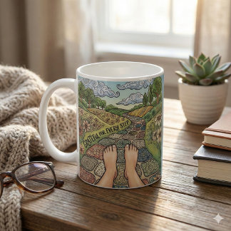 Taza De Café Grateful For Every Step Personalized Coffee Mug