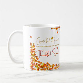 Taza De Café Grateful Heart Thankful Soul Mug – Minimal Fall