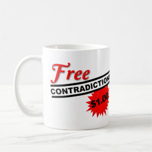 Taza De Café Gratis Contradicciones Graciosa Mug