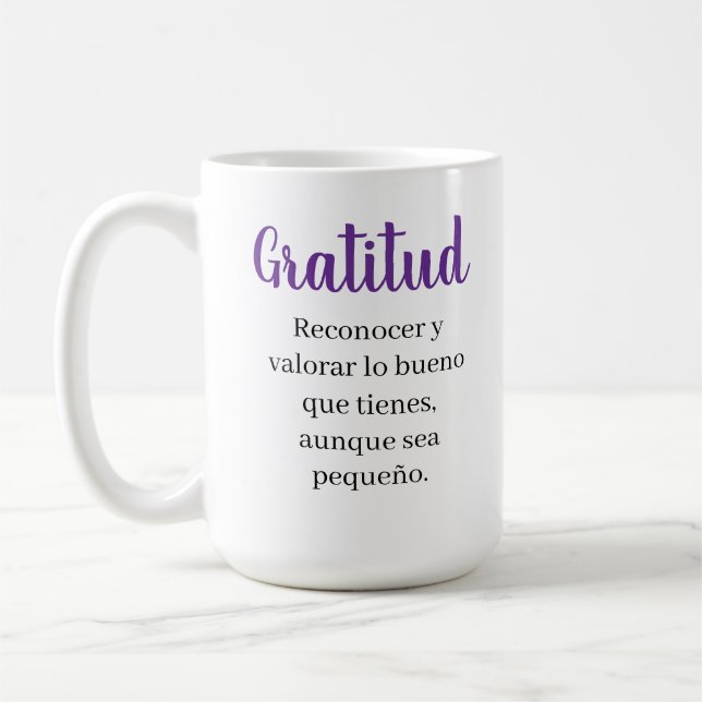 Taza De Café gratitud  (Izquierda)