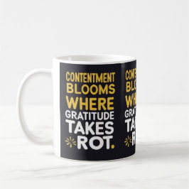 Taza De Café Gratitud en el florecimiento - Inspirador