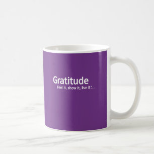 Taza De Café Gratitud - pensamiento Shapers™