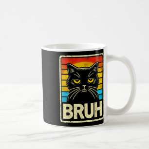 Taza De Café Gratuito Meme Gráfico Gato Bruh Para Niños Chicas 