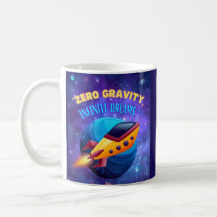 Taza De Café Gravedad cero sueños infinitos