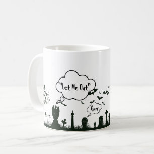 Taza De Café Graveyard Halloween Mug