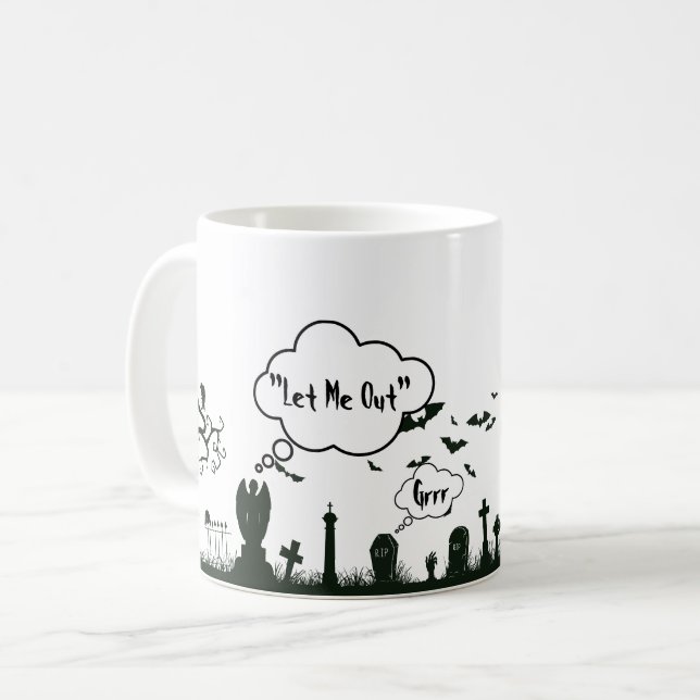 Taza De Café Graveyard Halloween Mug (Anverso izquierdo)