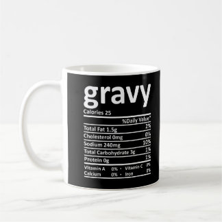Taza De Café Gravy-Nutrición Acción de Gracias Costume Alimento