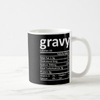 Gravy Nutrition Facts Fun Acción de Gracias Navida