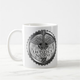 Taza De Café Gray caduceus Hospice Nurse