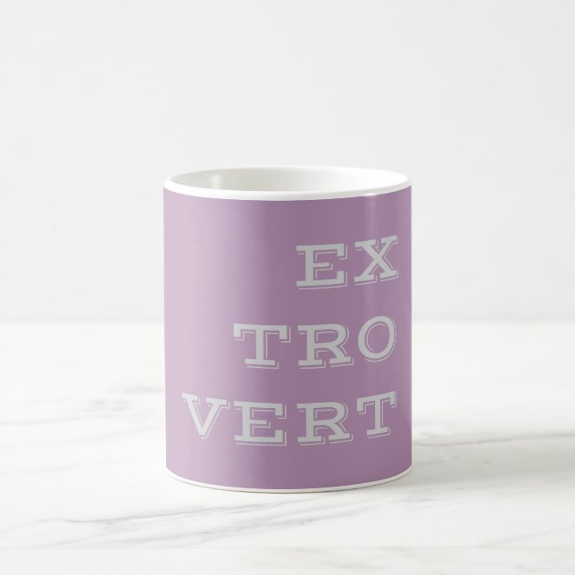 Taza De Café Gray Extrovert Mug (Centro)