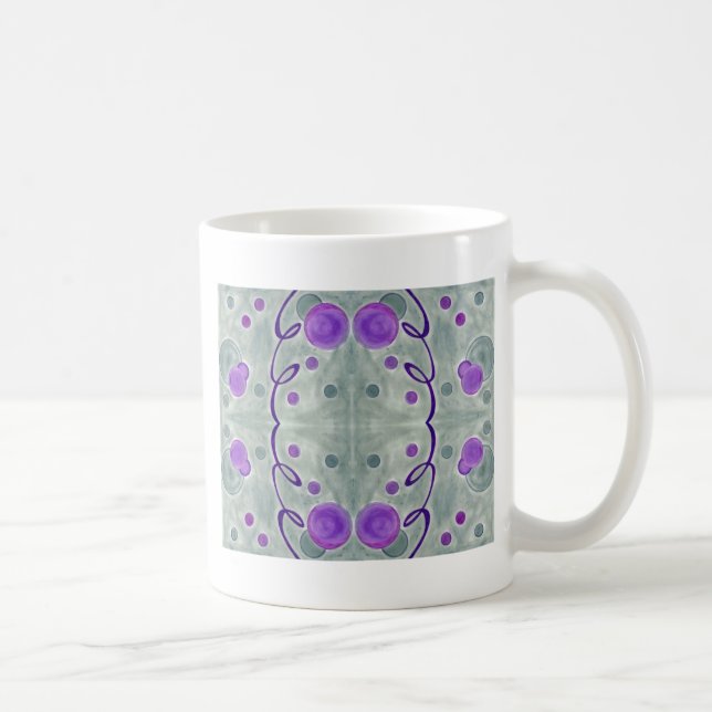 Taza De Café Gray Globes Blanket Mug (Derecha)