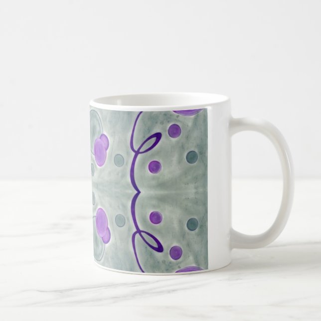Taza De Café Gray Globes Blanket Mug (Derecha)