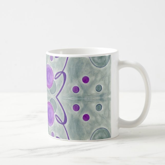 Taza De Café Gray Globes Blanket Mug (Derecha)