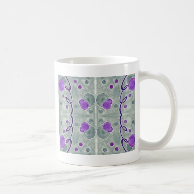 Taza De Café Gray Globes Blanket Mug (Derecha)