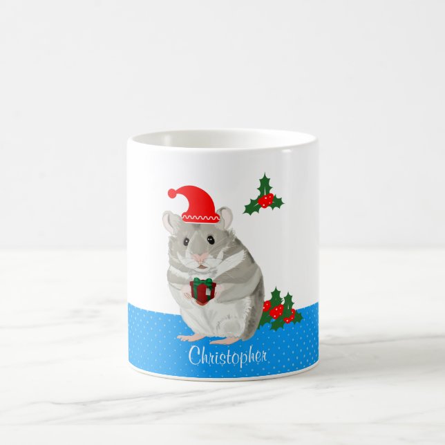 Taza De Café Gray Hamster personalizado (Centro)