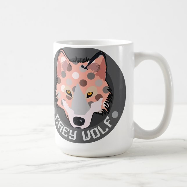 Taza De Café Gray Wolf (Derecha)