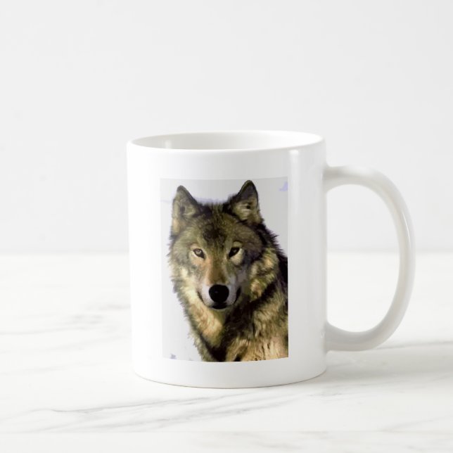 Taza De Café Gray Wolf (Derecha)