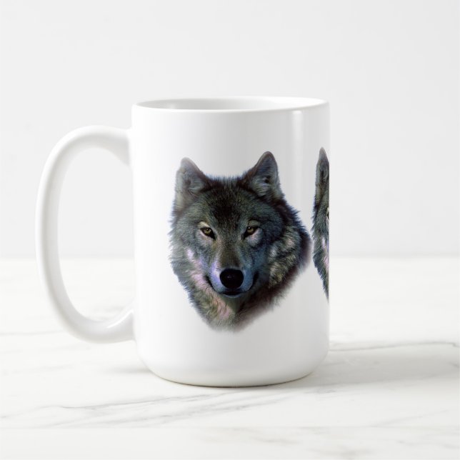 Taza De Café Gray Wolf Eyes (Izquierda)
