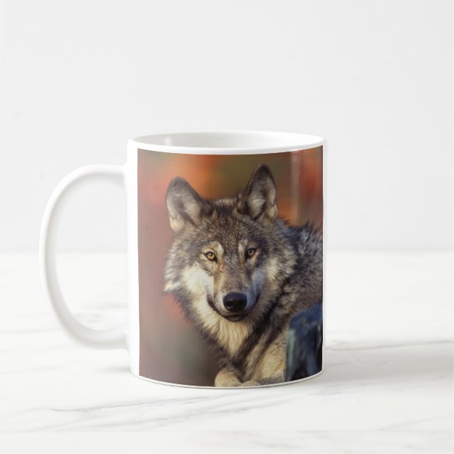 Taza De Café Gray Wolf Mug (Izquierda)