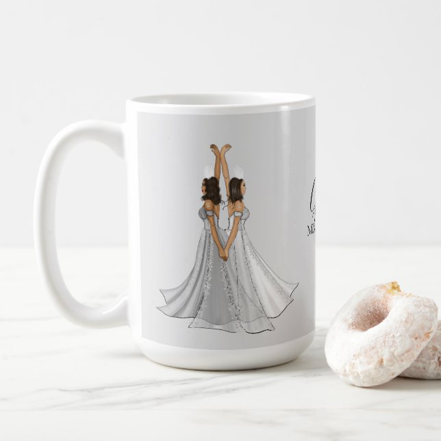 Taza De Café Gray Zodiac Goddess Gemini Personalizado (Con donut)