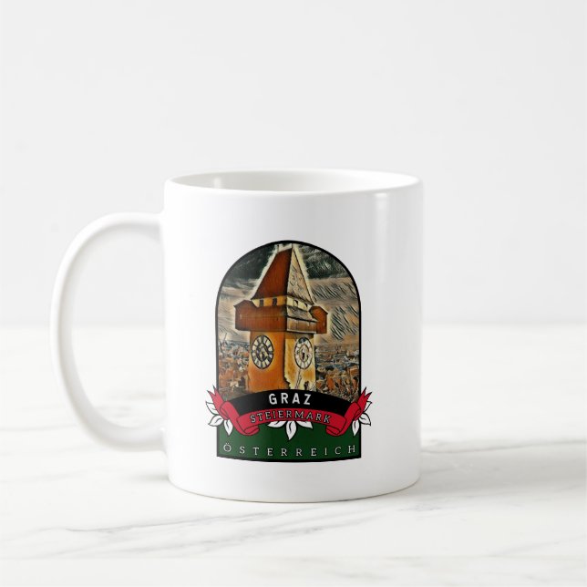Taza De Café Graz Steiermark  Österreich Souvenir  (Izquierda)