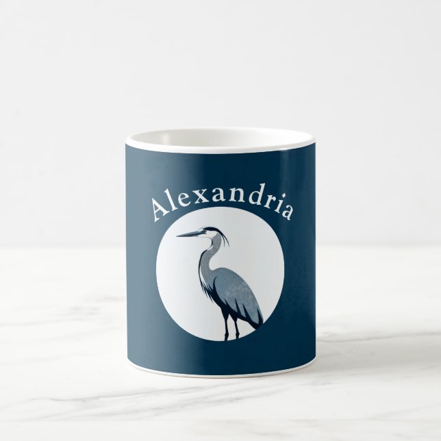 Taza De Café Great Blue Heron (Centro)