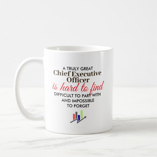 Taza De Café Great Chief Executive Officer Personalized Gift (Izquierda)