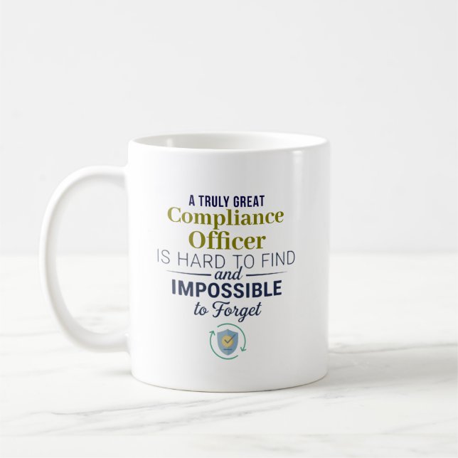 Taza De Café Great Compliance Officer Personalized Name Gift (Izquierda)