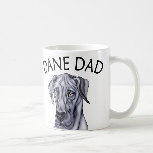 Taza De Café Great Dane Dad Blue UC (Derecha)