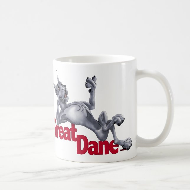 Taza De Café Great Dane Laid Back Blue (Derecha)