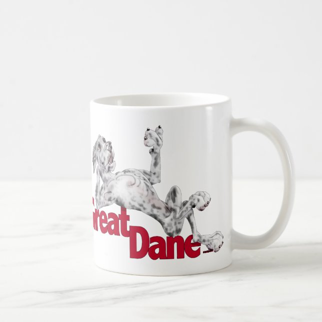Taza De Café Great Dane Laid Back Merle UC (Derecha)