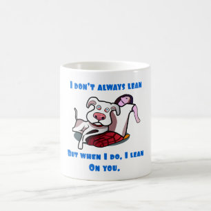 Taza De Café Great dane que se inclina en usted