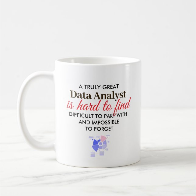 Taza De Café Great Data Analyst Personalized Name Gift (Izquierda)