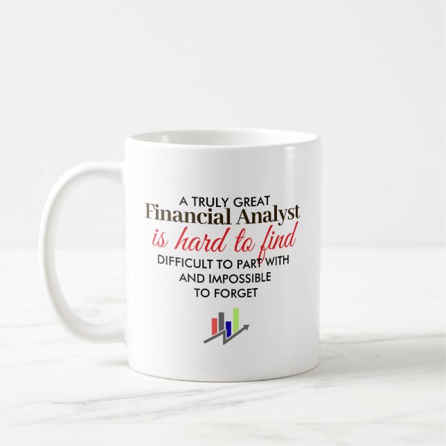 Taza De Café Great Financial Analyst Personalized Name Gift (Izquierda)