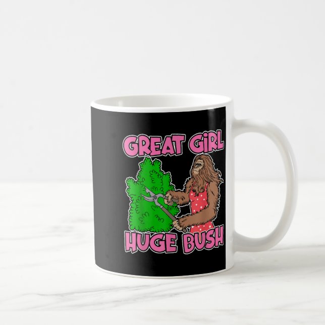 Taza De Café Great Girl Huge Bush Funny Design  (Derecha)