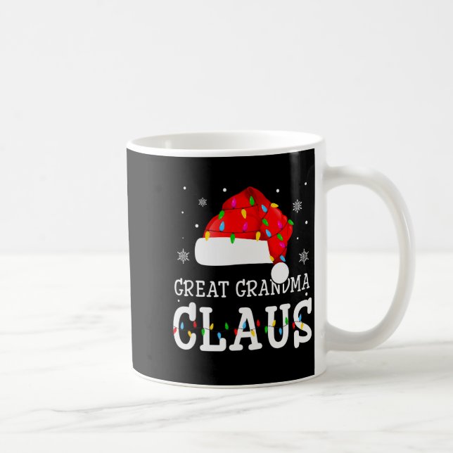 Taza De Café Great Grandma Claus Cool Holiday Matching Pajamas  (Derecha)
