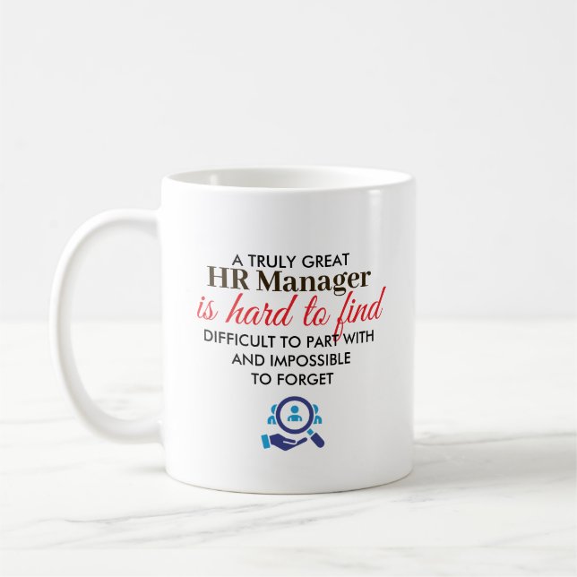 Taza De Café Great HR Manager Personalized Name Gift (Izquierda)
