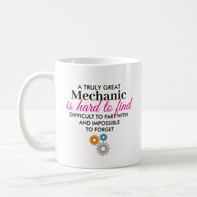 Taza De Café Great Mechanic Personalized Name Gift (Izquierda)