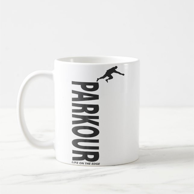 Taza De Café Great Parkour 	 Life On The Edge (Izquierda)