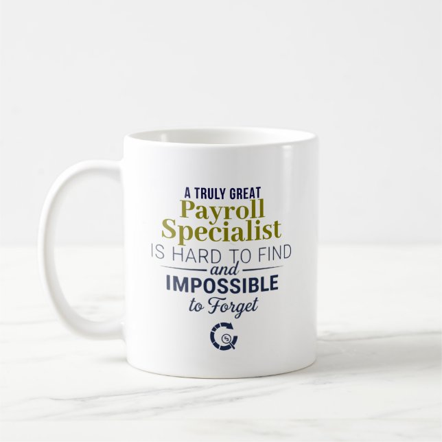 Taza De Café Great Payroll Specialist Personalized Name Gift (Izquierda)