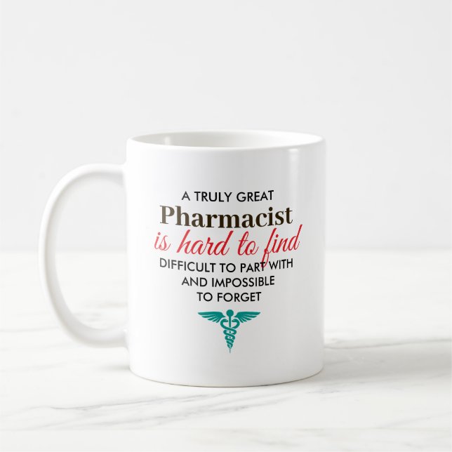 Taza De Café Great Pharmacist Personalized Name Gift (Izquierda)