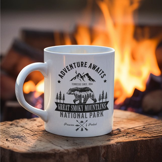 Taza De Café Great Smoky Mountains Forest Landscape (Subido por el creador)