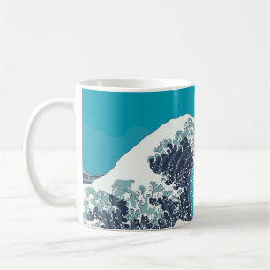 Taza De Café Great Wave and Mount Fuji vintage wocut japonesa