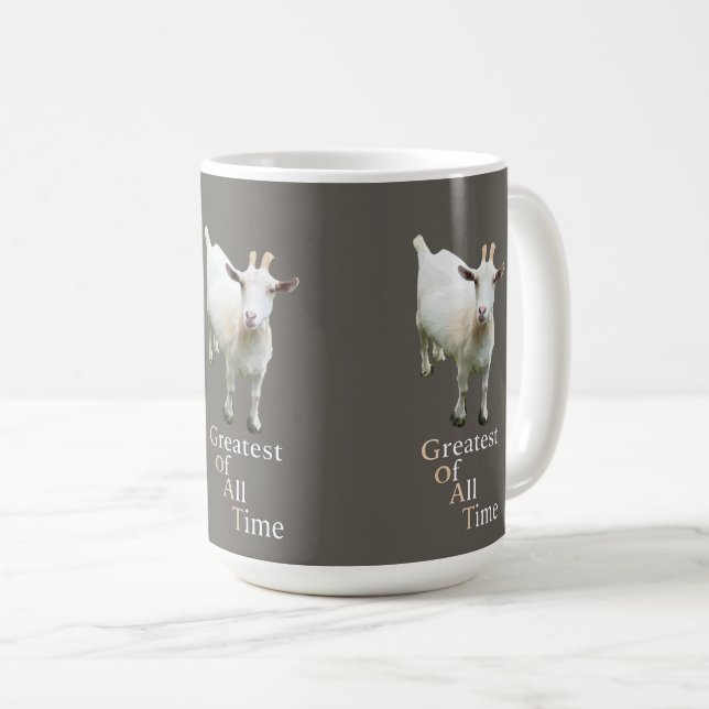 Taza De Café Greatest of all time Goat (Anverso derecho)