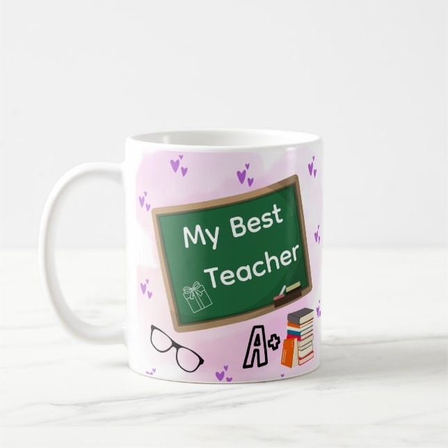 Taza De Café Greatest Teacher Coffee Mug (Izquierda)