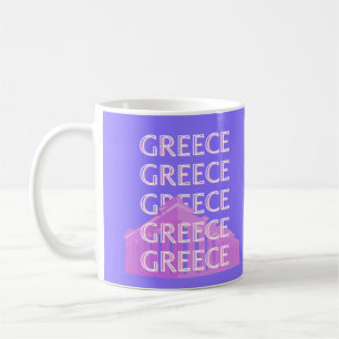 Taza De Café Grecia, Atenas Viajes Arte, Viajes Retro