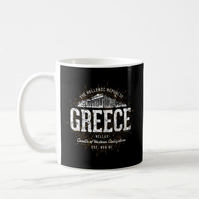 Taza De Café Grecia estilo (Izquierda)