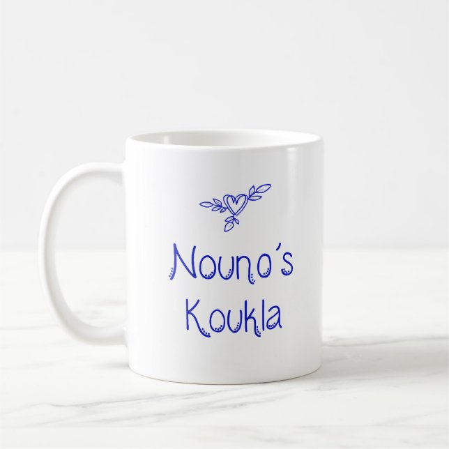 Taza De Café Greek Mug Nouno's Koukla "Godfather's Doll" (Izquierda)