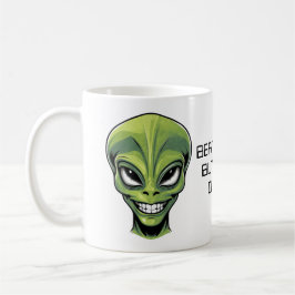 Taza De Café Green Alien Head